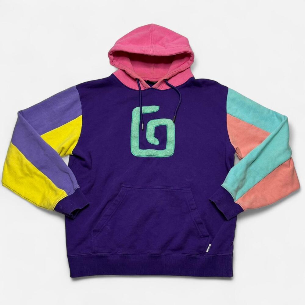Karl Jacobs Colorblock Chenille Logo Hoodie Large 2021 Unisex